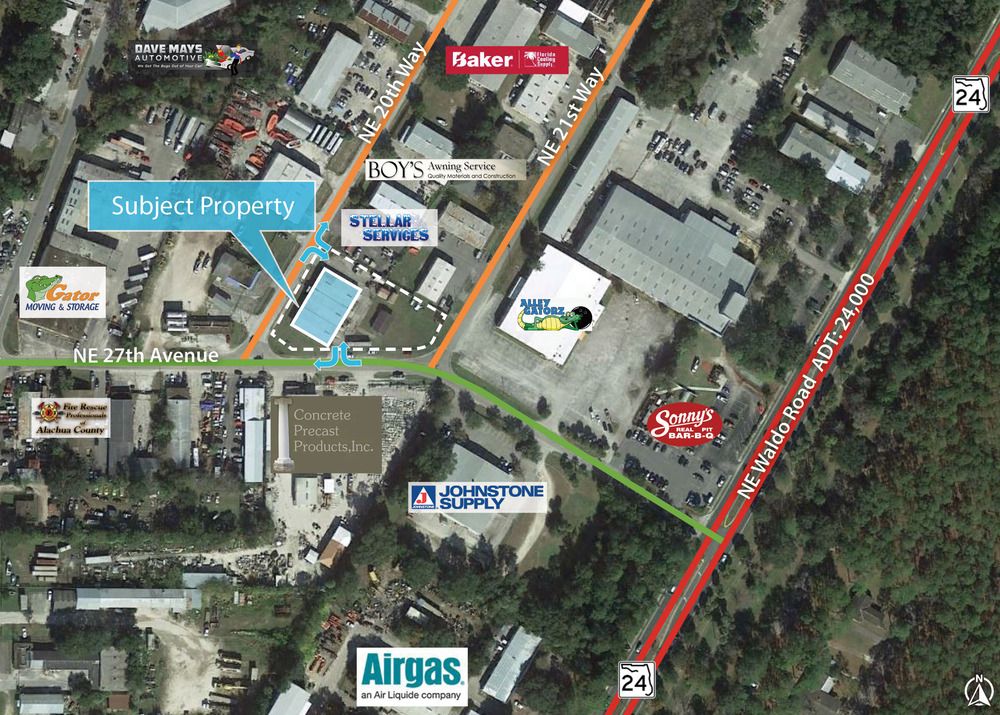 Free-Standing Office/Warehouse: 2709 NE 20th Way, Gainesville, FL 32609